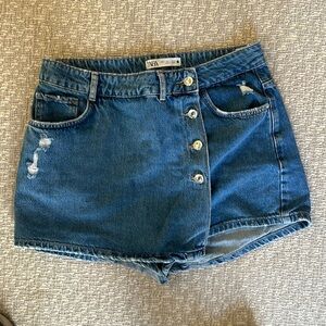 Zara denim skort